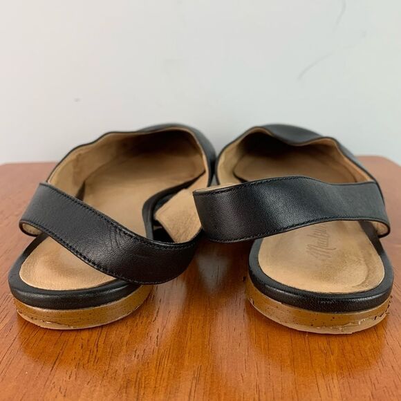 Madewell The Ava Slingback Flat Black Leather Pointy Toe Size 9.5 - Picture 4 of 7